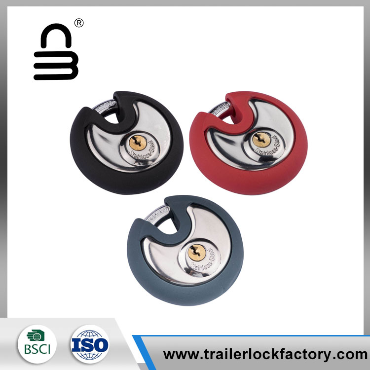 Flat Key Disc Padlock With Cover